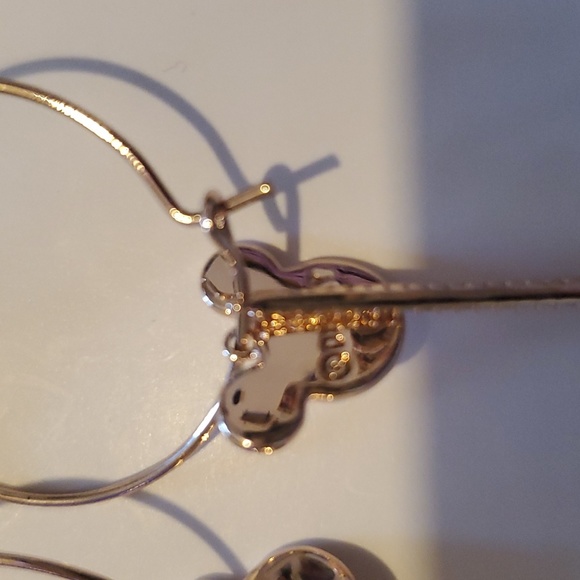 Disney Mickey Mouse Hoop dangle drop earrings. NEW! - Picture 5 of 6